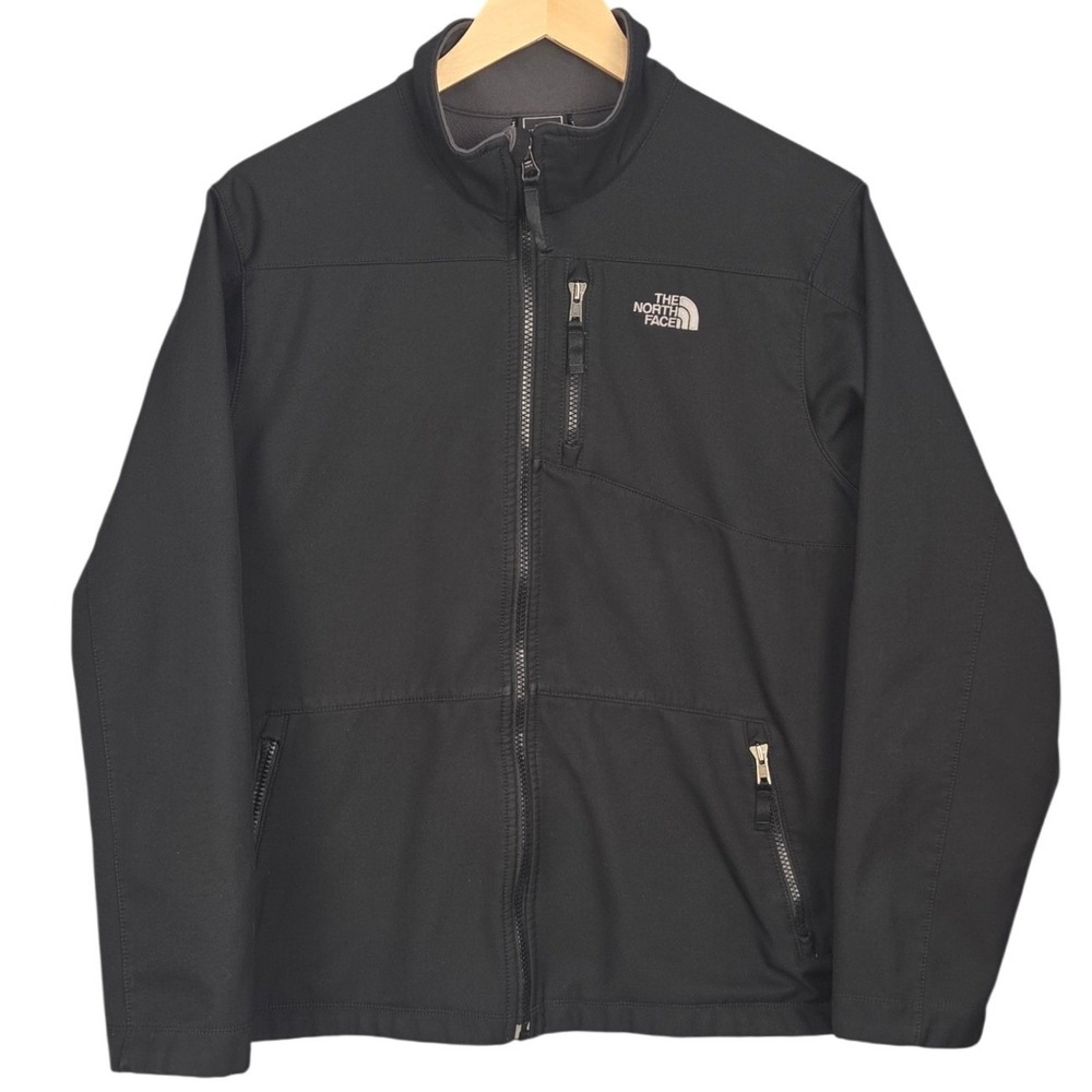 The North Face Apex Bionic Jacket Boys XL 18/20 Black Softshell Full Zip Coat